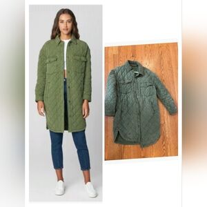 Mondetta Green Quilted Utility Jacket